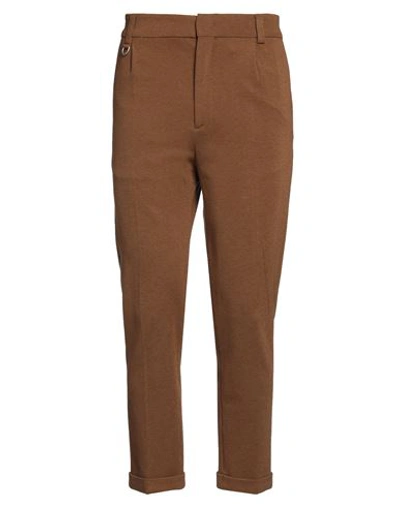 Paolo Pecora Man Pants Camel Size 38 Viscose, Wool, Polyamide, Elastane In Beige