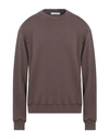 Ih Nom Uh Nit Man Sweatshirt Brown Size S Cotton, Elastane