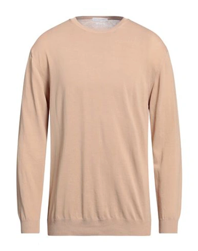 Daniele Fiesoli Man Sweater Sand Size Xxl Cotton In Beige