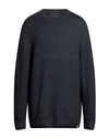 H953 Man Sweater Midnight Blue Size 46 Merino Wool