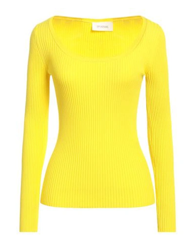 Sportmax Woman Sweater Yellow Size Xl Viscose, Polyester