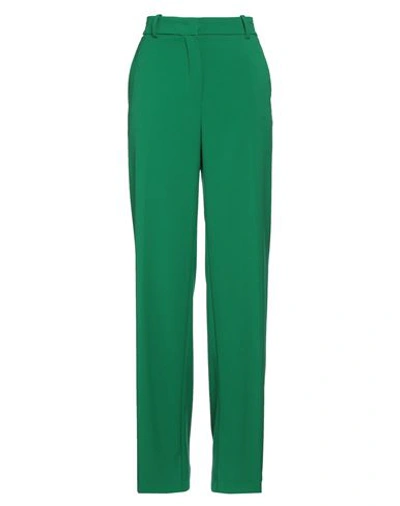 Kaos Woman Pants Green Size 10 Polyester, Viscose, Elastane
