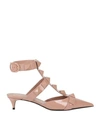 Valentino Garavani Woman Pumps Blush Size 7 Soft Leather In Pink