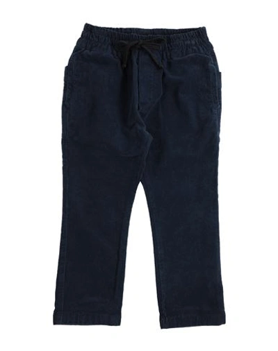 Paolo Pecora Toddler Boy Pants Midnight Blue Size 5 Cotton, Elastane In Blue