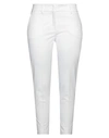 Piazza Sempione Woman Pants Ivory Size 10 Cotton, Elastane In White