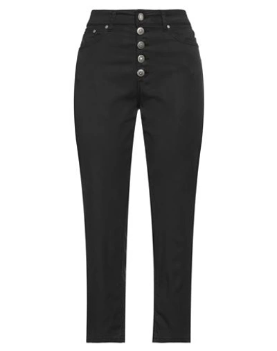 DONDUP DONDUP WOMAN PANTS BLACK SIZE 32 LYOCELL, COTTON, ELASTANE