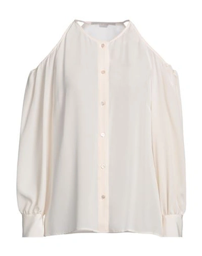 Stella Mccartney Woman Shirt Ivory Size 6-8 Silk In White