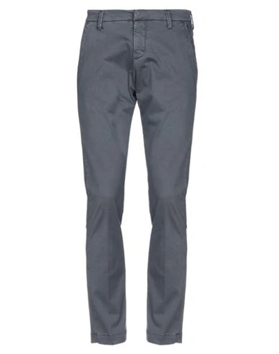 Massimo Brunelli Man Pants Lead Size 38 Cotton, Elastane In Grey