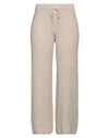 Compagnia Italiana Woman Pants Beige Size L Cotton, Polyamide