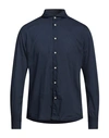 Deperlu Man Shirt Navy Blue Size M Cotton