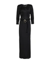 Cavalli Class Woman Long Dress Black Size 14 Viscose