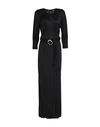 Cavalli Class Woman Long Dress Black Size 14 Viscose In Black