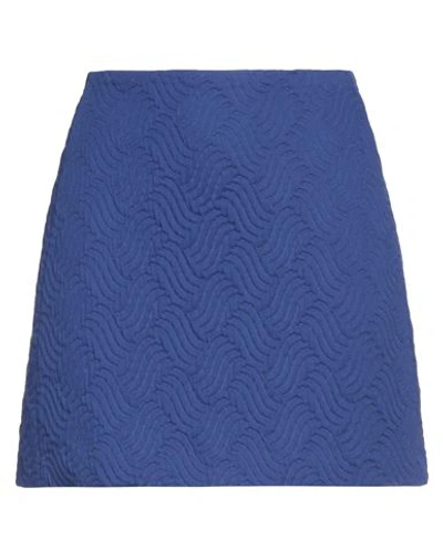 P.a.r.o.s.h P. A.r. O.s. H. Woman Mini Skirt Blue Size Xs Cotton, Polyamide