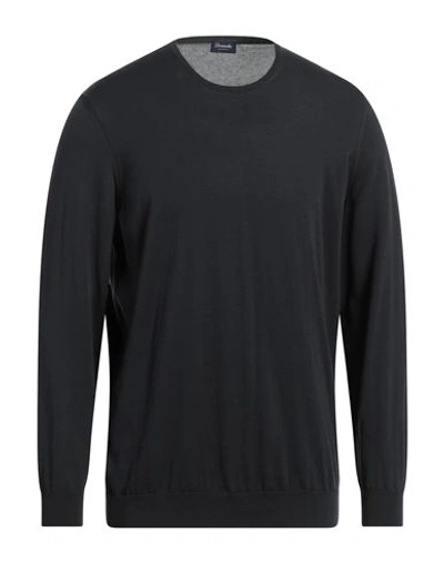 Drumohr Man Sweater Steel Grey Size 44 Cotton