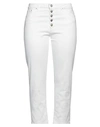Dondup Woman Jeans White Size 32 Cotton, Elastane