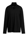 Giorgio Armani Man T-shirt Black Size 44 Cotton, Polyamide, Elastane