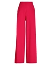 Soallure Woman Pants Fuchsia Size 8 Polyester, Elastane In Pink