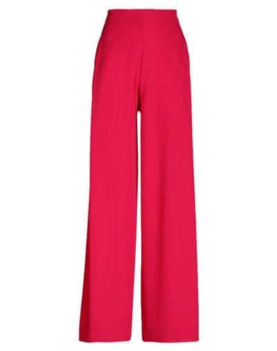 Soallure Woman Pants Fuchsia Size 8 Polyester, Elastane In Pink