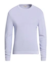 Brooksfield Man Sweater Lilac Size 40 Cotton In Purple