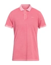 Gant Man Polo Shirt Magenta Size L Cotton In Magenta