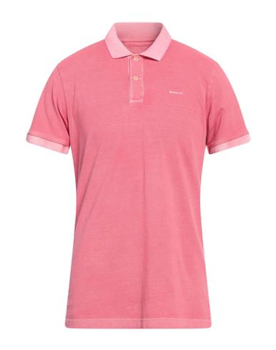 Gant Man Polo Shirt Magenta Size L Cotton