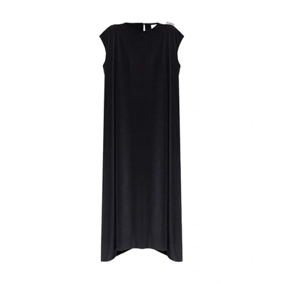 Vetements Logo Detail Sleeveless Maxi Dress In Black