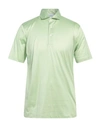 Gran Sasso Man Polo Shirt Light Green Size 40 Cotton