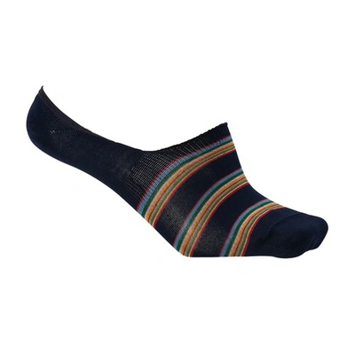 Paul Smith Patterned No-show Socks In Black