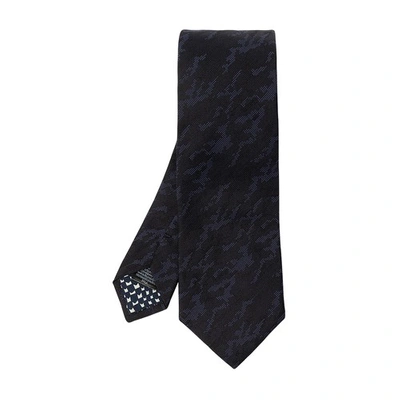 Paul Smith Patterned Silk Tie In Black