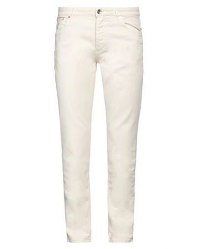 Brunello Cucinelli Man Pants White Size 36 Cotton, Elastane In White