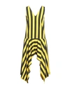 Jijil Woman Mini Dress Yellow Size 8 Cotton, Elastane