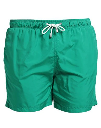 Impure Man Swim Trunks Green Size L Polyester