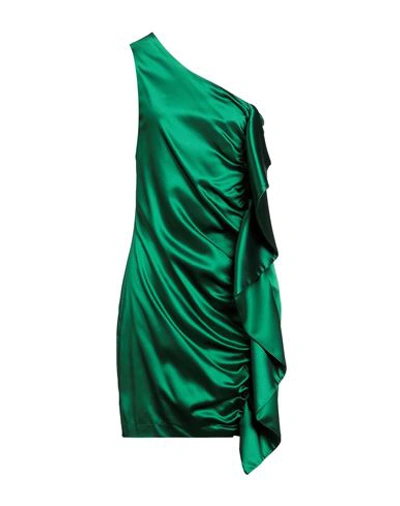 P.a.r.o.s.h P. A.r. O.s. H. Woman Mini Dress Green Size L Acetate, Polyamide, Elastane