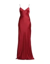 Max Mara Woman Maxi Dress Red Size 6 Acetate, Viscose