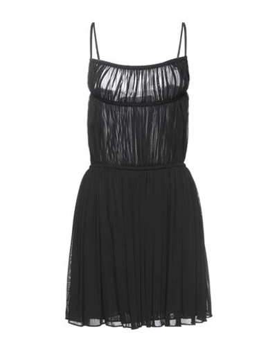 Saint Laurent Woman Slip Dress Black Size L Viscose