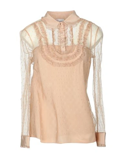 Red Valentino Woman Shirt Pastel Pink Size 2 Polyamide