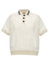 Brunello Cucinelli Netted Polo Shirt With Contrast Stripes