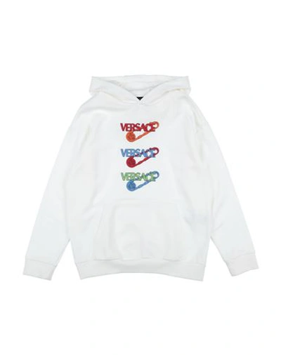 Versace Young Babies'  Toddler Boy Sweatshirt White Size 5 Cotton, Elastane, Polyester