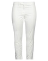 Weekend Max Mara Woman Pants White Size 16 Cotton, Elastane In White