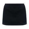 Vetements Elasticated-waist Jersey Miniskirt In Black