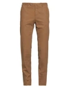 Pt Torino Man Pants Brown Size 36 Modal, Cotton, Elastane In Braun