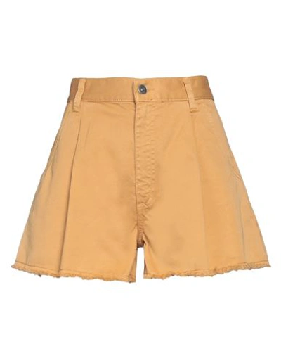 DONDUP DONDUP WOMAN SHORTS & BERMUDA SHORTS MARIGOLD SIZE 28 COTTON