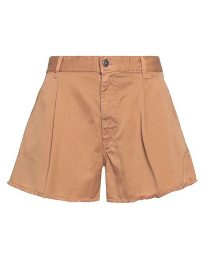 Dondup Woman Shorts & Bermuda Shorts Brown Size 30 Cotton In Brown