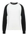 Mauro Grifoni Grifoni Man Sweater Off White Size 44 Cotton, Polyamide, Elastane In Off White