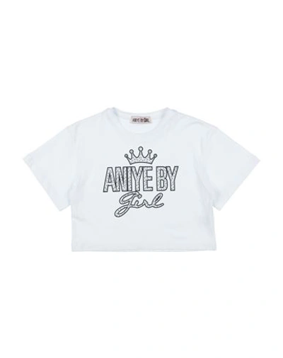 Aniye By Babies'  Toddler Girl T-shirt White Size 6 Cotton
