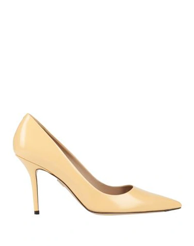 Roger Vivier Woman Pumps Sand Size 11 Soft Leather In Beige