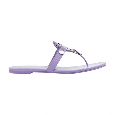 Tory Burch ‘miller' Patent Slides In Purple