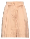 Jijil Woman Shorts & Bermuda Shorts Blush Size 8 Cotton, Silk, Elastane, Acetate, Pbt - Polybutylene In Beige
