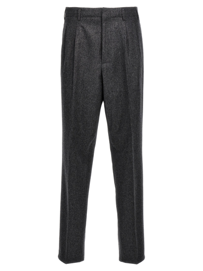 Brunello Cucinelli Wool Pants In Grey