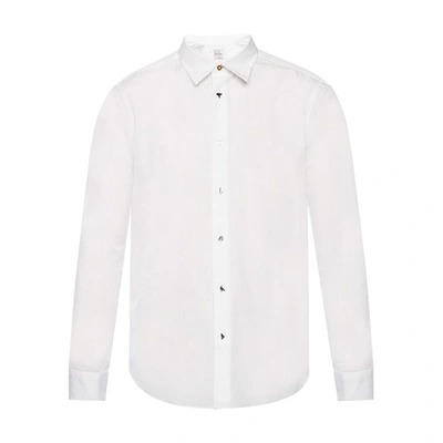 Paul Smith Shirt With Decorative Buttons In White